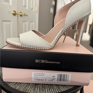 BCBGeneration Women's White Heels